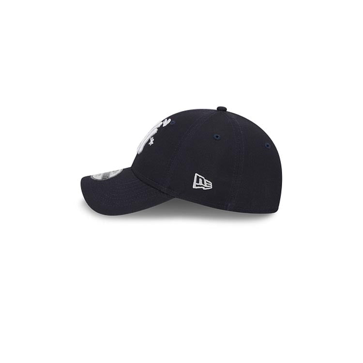 (Youth) New York Yankees New Era MLB 9TWENTY 920 Kid Adjustable Cap Hat Navy Blue Crown/Visor White Logo Flower