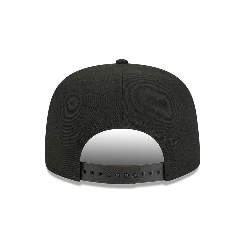 Los Angeles Dodgers New Era MLB 9FIFTY 950 A-Frame Snapback Cap Hat Black Crown/Visor Metallic Gold/Bronze Logo 8x Champions Ring Green UV