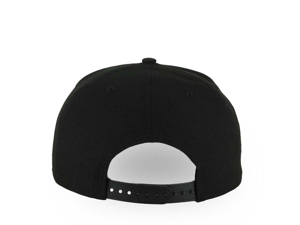 San Diego Padres New Era MLB 9FIFTY 950 Snapback A-Frame Cap Hat Black Crown/Visor White Logo 1969 Major League Baseball 40th Anniversary Side Patch