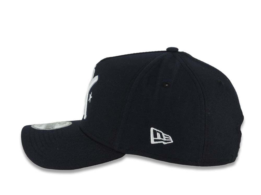 San Diego Padres New Era MLB 9FORTY 940 Adjustable A-Frame Cap Hat Navy Crown/Visor White Bats Logo 1998 World Series Side Patch Gray UV