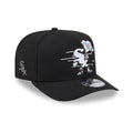 Chicago White Sox New Era MLB 9FIFTY 950 Snapback A-Frame Cap Hat Black Crown/Visor White Logo With Cartoon Gray UV