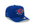 Chicago Cubs New Era MLB 9FIFTY 950 Snapback A-Frame Cap Hat Royal Blue Crown/Visor Red/White Logo With Cartoon Gray UV