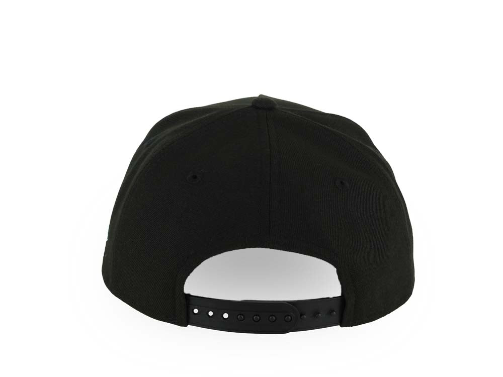 (Capland Exclusive) San Diego Padres New Era MLB 9FORTY 940 Adjustable A-Frame Black Cap Hat White/Purple/Turquoise Splatter Logo