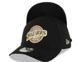 San Diego Padres New Era MLB 39THIRTY 3930 Flexfit Cap Hat Black Crown/Visor Brown/Yellow/Orange/White Baseball Club Logo Black UV