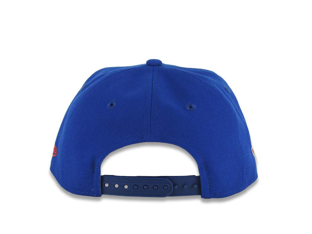 (Youth)Puerto Rico New Era 9FIFTY 950 Kid Snapback Cap Hat Royal Blue Crown/Visor White/Red Logo WBC Logo Side Patch Green UV
