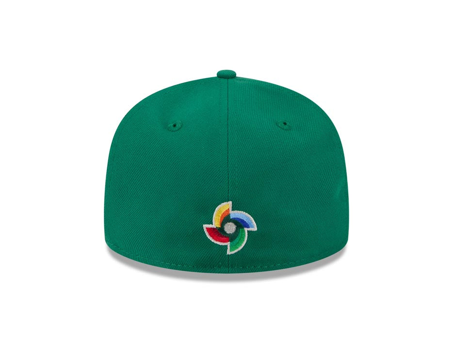Mexico New Era WBC 59FIFTY 5950 Fitted Cap Hat Green Crown/Visor Team Color Logo XL WBC Side Patch (Hidden Hit)