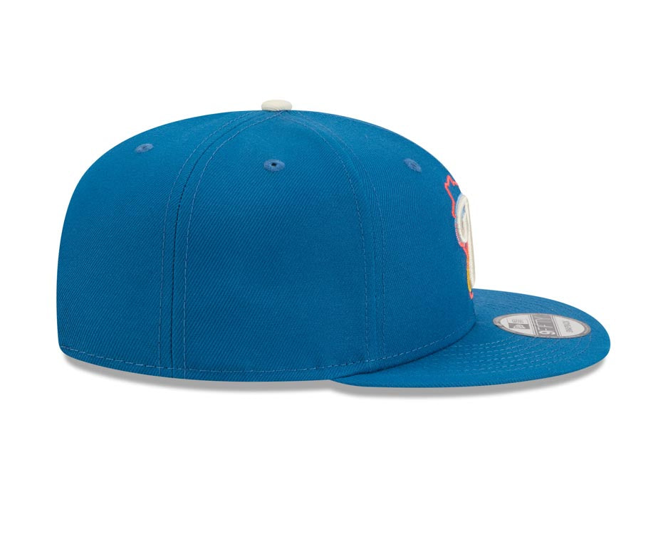 Milwaukee Brewers New Era MLB 9FIFTY 950 Snapback Cap Hat Light Royal Blue Crown/Visor White Logo Gray UV(2026 City Connect)