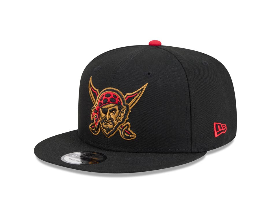 Pittsburgh Pirates New Era MLB 9FIFTY 950 Snapback Cap Hat Black Crown/Visor Yellow Face/Head Logo Gray UV (2026 City Connect)