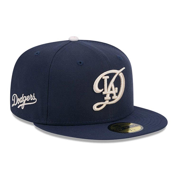 Los Angeles Dodgers New Era MLB 59FIFTY 5950 Fitted Cap Hat Navy Blue Crown/Visor Team Color Logo (2024 City Connect)