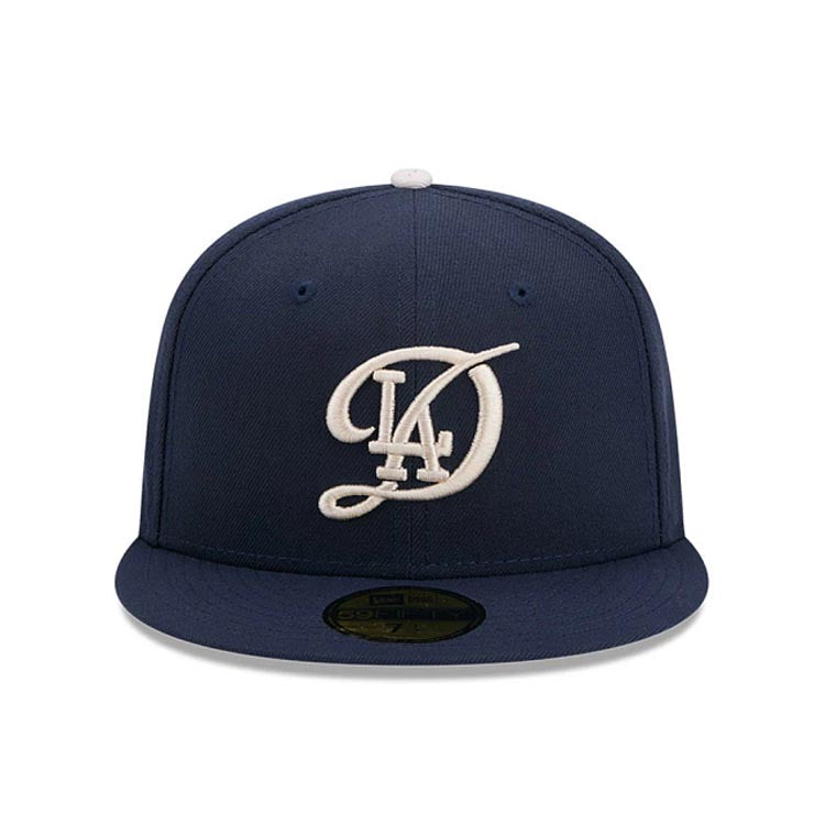Los Angeles Dodgers New Era MLB 59FIFTY 5950 Fitted Cap Hat Navy Blue Crown/Visor Team Color Logo (2024 City Connect)