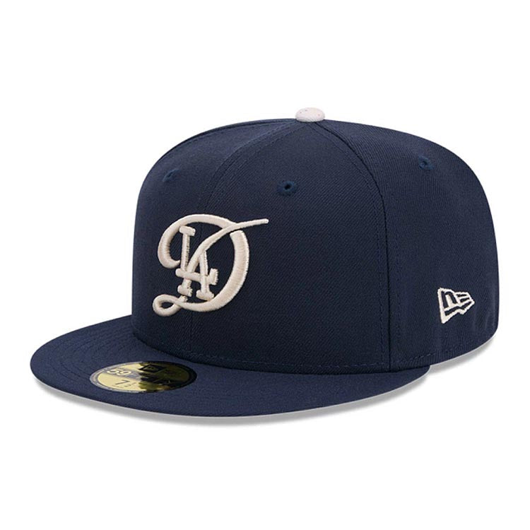 Los Angeles Dodgers New Era MLB 59FIFTY 5950 Fitted Cap Hat Navy Blue Crown/Visor Team Color Logo (2024 City Connect)