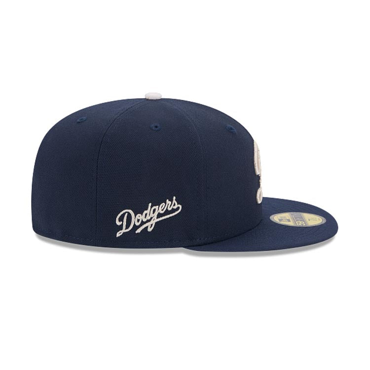 Los Angeles Dodgers New Era MLB 59FIFTY 5950 Fitted Cap Hat Navy Blue Crown/Visor Team Color Logo (2024 City Connect)