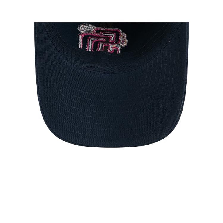 San Diego Padres New Era MLB 9TWENTY 920 Adjustable Cap Hat Navy Blue Crown/Visor White/Magenta Logo  (2026 City Connect Casual Classic Fan Pack)