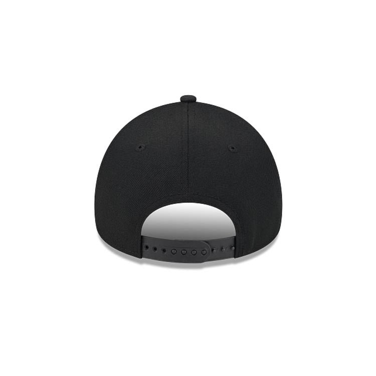 Houston Astros New Era MLB 9FORTY 940 Adjustable A-Frame Cap Hat Black Crown/Visor Black Logo Gray UV