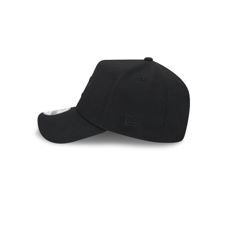 Houston Astros New Era MLB 9FORTY 940 Adjustable A-Frame Cap Hat Black Crown/Visor Black Logo Gray UV