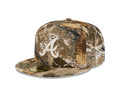 Atlanta Braves New Era MLB 59FIFTY 5950 Fitted Cap Hat Real Tree Camo Crown/Visor White Logo Gray UV