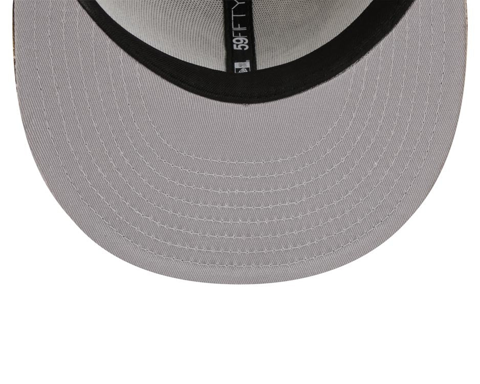 Atlanta Braves New Era MLB 59FIFTY 5950 Fitted Cap Hat Real Tree Camo Crown/Visor White Logo Gray UV