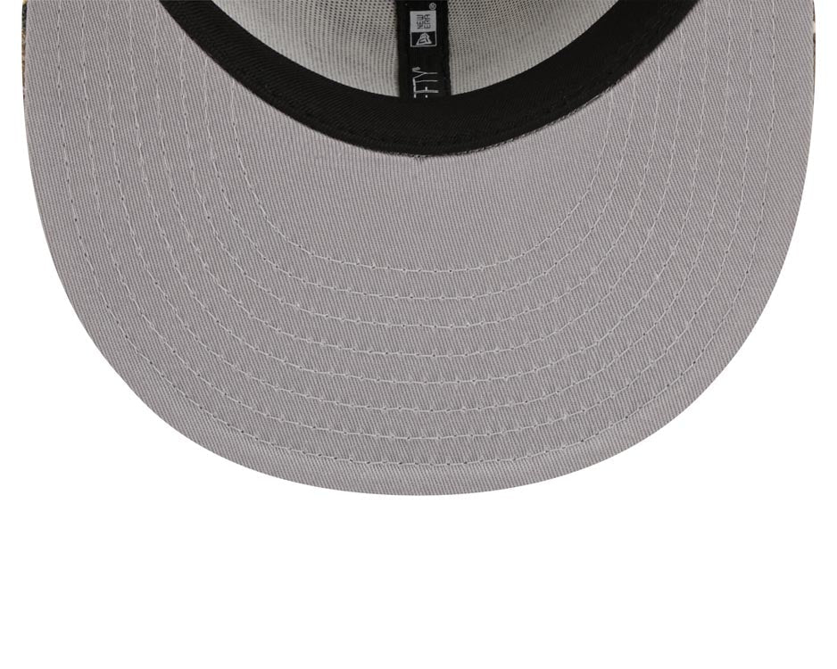 New York Yankees New Era MLB 59FIFTY 5950 Fitted Cap Hat Real Tree Camo Crown/Visor White Logo Gray UV