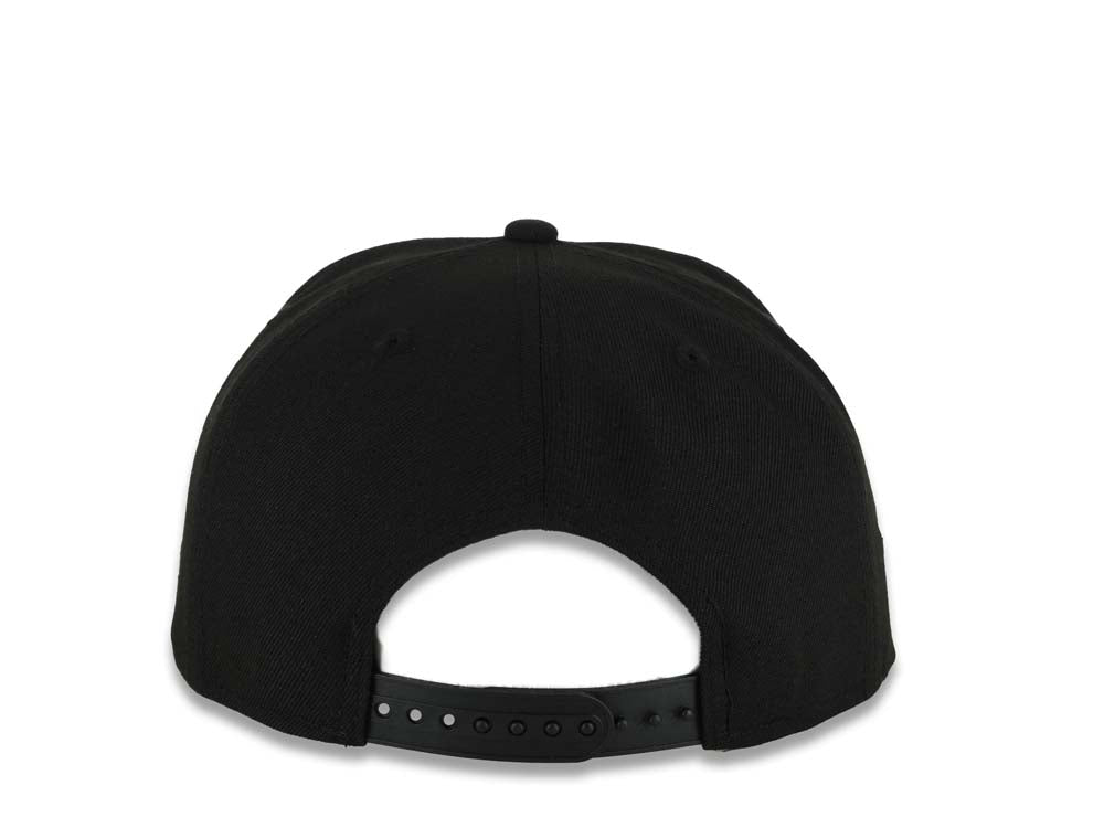 Mexico New Era WBC World Baseball Classic 9FIFTY 950 Snapback Cap Hat Black Crown/Visor Gray/Black Logo WBC Logo Side Patch Dark Gray UV