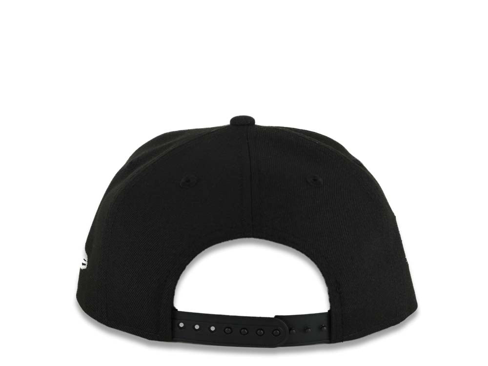 (Youth)Los Angeles Dodgers New Era MLB 9FIFTY 950 Kid Snapback Cap Hat Black Crown/Visor White Logo With Palm 2025 World Series Champions Side Patch