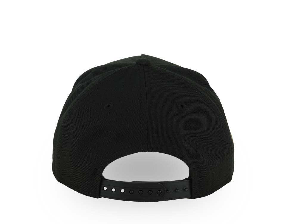 San Diego Padres New Era MLB 9FORTY 940 Adjustable A-Frame Cap Hat Black Crown/Visor White Logo With 2 Palm Trees 20 Years Petcopark Side Patch