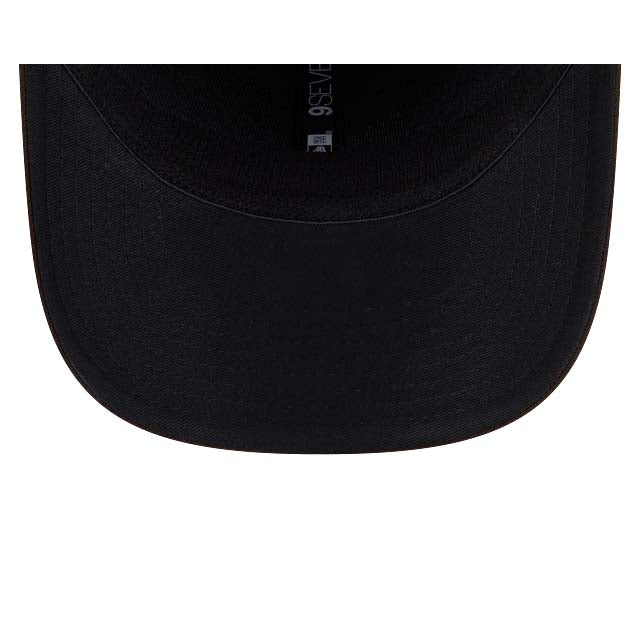 San Diego Padres New Era MLB 9SEVENTY 970 Stretch-Snap Cap Hat Dark Brown Crown/Visor Yellow Logo 2026 MLB World Tour Mexico City Series Side Patch