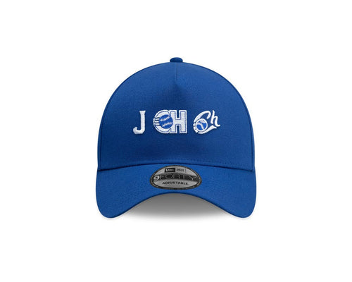 Charros de Jalisco New Era LMP 9FORTY 940 Adjustable A-Frame Cap Hat Light Royal Blue Crown/Visor White Multi Logo Green UV