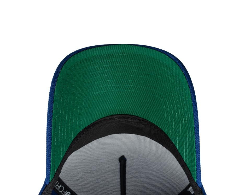 Charros de Jalisco New Era LMP 9FORTY 940 Adjustable A-Frame Cap Hat Light Royal Blue Crown/Visor White Multi Logo Green UV