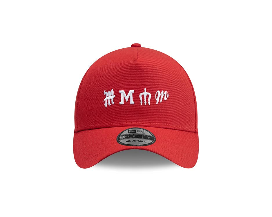Diablos Rojos del Mexico New Era 9FORTY 940 Adjustable A-Frame Cap Hat Red Crown/Visor White Multi Logo Green UV