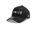 Tijuana Toros New Era LMB 9FORTY 940 Adjustable A-Frame Cap Hat Black Crown/Visor White Multi Logo Green UV