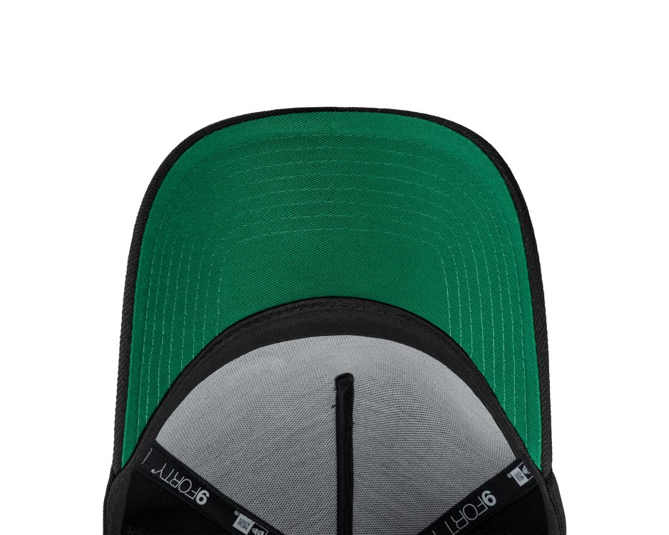 Tijuana Toros New Era LMB 9FORTY 940 Adjustable A-Frame Cap Hat Black Crown/Visor White Multi Logo Green UV
