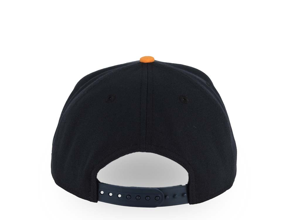 San Diego Padres New Era MLB 9FORTY 940 Adjustable A-Frame Cap Hat Navy Blue Crown/Visor Light Sky Blue/Pink Logo (2026 City Connect Batting Practice)