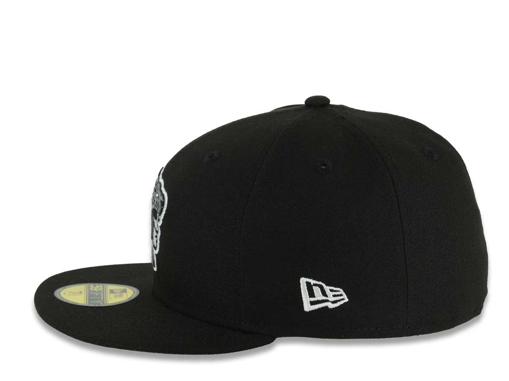 San Diego Padres New Era MLB 59FIFTY 5950 Fitted Cap Hat Black Crown/Visor Black/Gray Logo 2026 MLB World Tour Mexico City Series Side Patch Gray UV