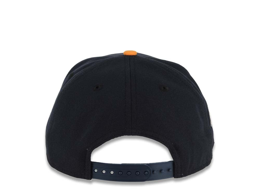 San Diego Padres New Era MLB 9FORTY 940 Adjustable A-Frame Cap Navy Crown/Visor White Logo With Hot Pink Cherry Blossoms 1998 World Series Side Patch