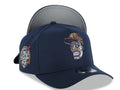 San Diego Padres New Era MLB 9FORTY 940 Adjustable A-Frame Cap Hat Navy Blue Crown/Visor Sugar Skull Logo 40th Anniversary Side Patch Gray UV