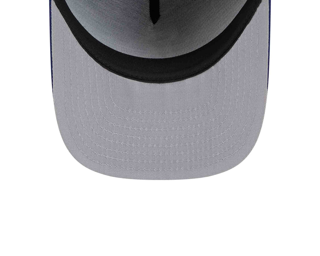 (Youth) Los Angeles Dodgers New Era MLB 9FIFTY 950 A-Frame Snapback Cap Hat Royal Blue Crown/Visor White Logo 1988 World Series Side Patch Gray UV