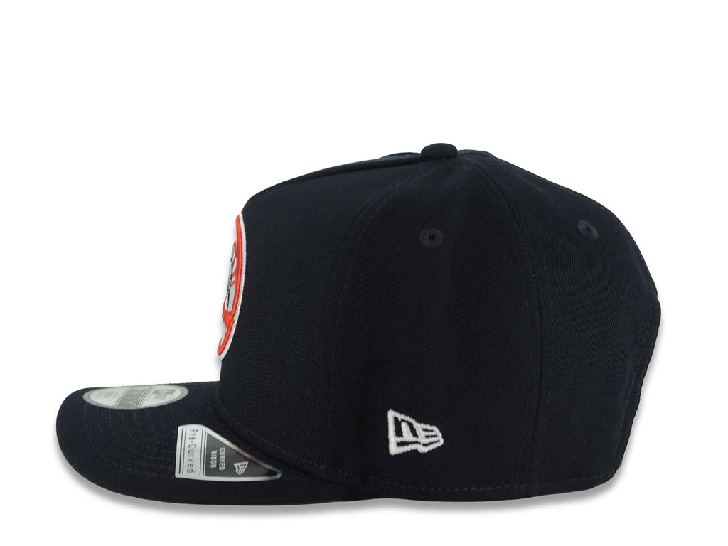 (Youth) New York Yankees New Era MLB 9FIFTY 950 A-Frame Snapback Cap Hat Navy Blue Crown/Visor White Logo 2000 World Series Side Patch Gray UV