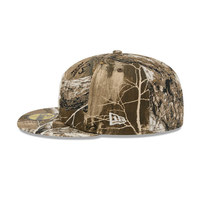 Chicago White Sox New Era MLB 59FIFTY 5950 Fitted Cap Hat Real Tree Edge Camo Crown/Visor White Logo Gray UV