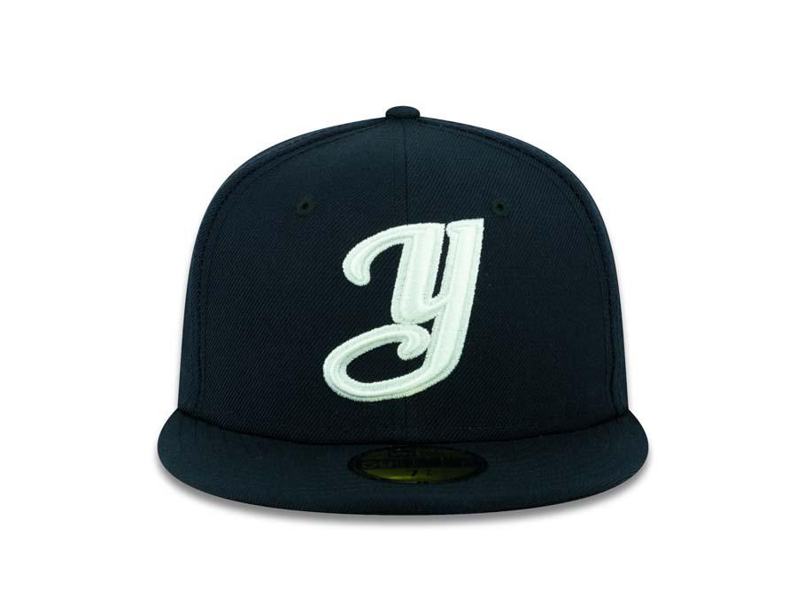 Yaquis de Obregon New Era 59FIFTY 5950 Fitted Cap Hat Navy Crown/Visor White "Y" Logo