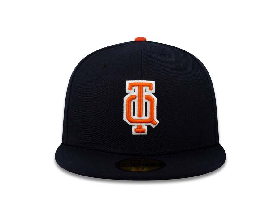 Mexican Tigers New Era 59FIFTY 5950 Fitted Cap Hat Navy Crown/Visor Orange/White Logo