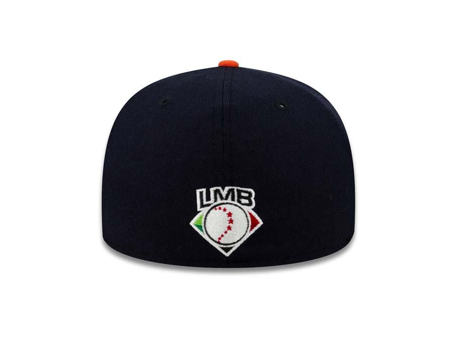 Mexican Tigers New Era 59FIFTY 5950 Fitted Cap Hat Navy Crown/Visor Orange/White Logo