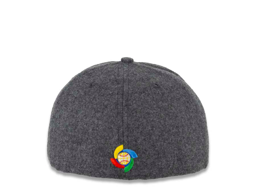 Mexico New Era WBC World Baseball Classic 59FIFTY 5950 Fitted Cap Hat Melton Gray Crown/Visor Team Color Logo