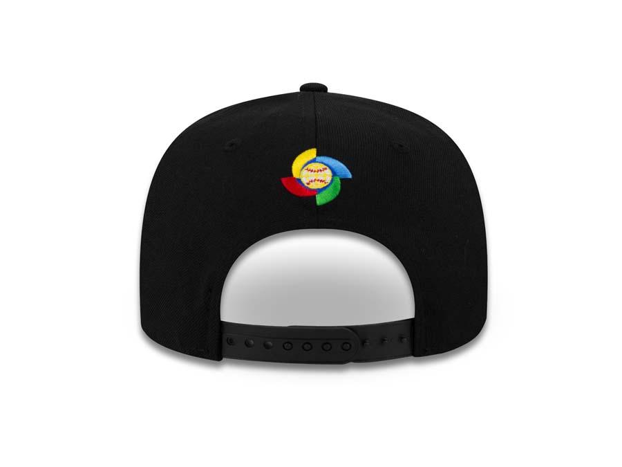 Mexico New Era WBC 9FIFTY 950 Snapback Cap Hat Black Crown/Visor Green/White/Red Logo