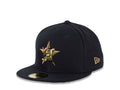 Houston Astros New Era MLB 59FIFTY 5950 Fitted Cap Hat Black Crown/Visor Camo Fill Logo
