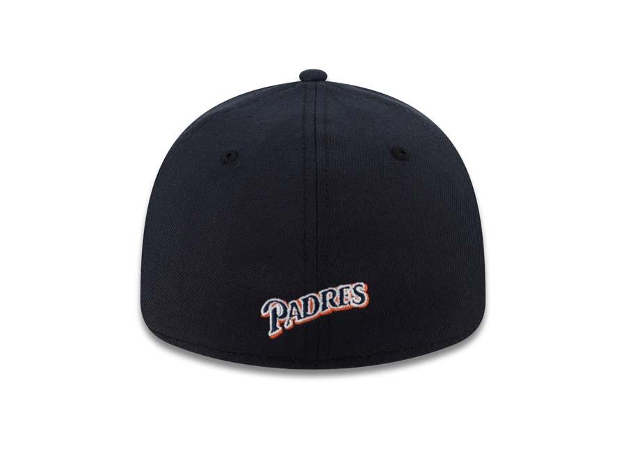 San Diego Padres New Era MLB 39THIRTY 3930 Flexfit Cap Hat Brown Crown/Visor Brown/Gold Friar Logo