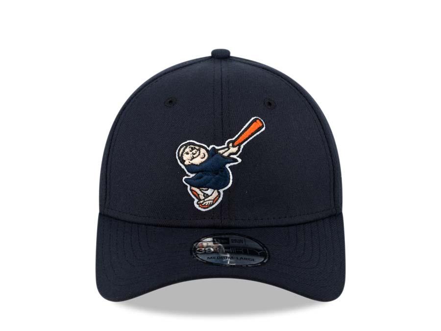 San Diego Padres New Era MLB 39THIRTY 3930 Flexfit Cap Hat Navy Crown/Visor Navy/Orange Friar Logo
