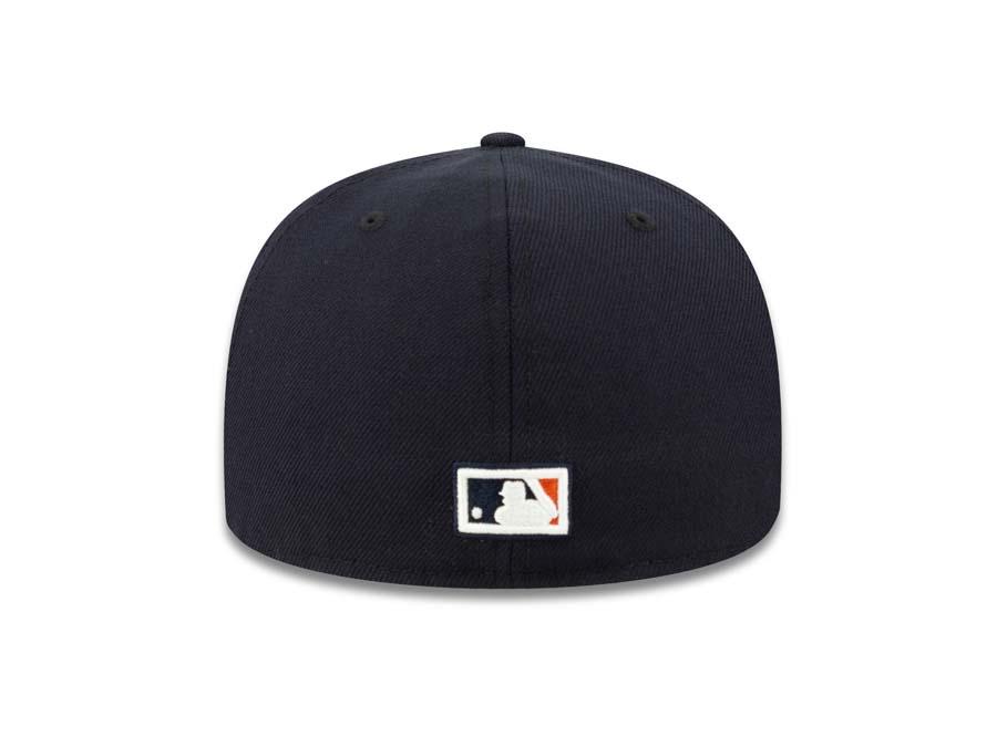 San Diego Padres New Era MLB 59FIFTY 5950 Fitted Cap Hat Navy Crown/Visor Navy/Orange Friar Logo