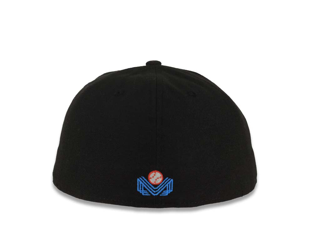 Naranjeros de Hermosillo New Era 9FIFTY 950 Fitted Cap Hat Black Crown/Visor White Logo Green UV