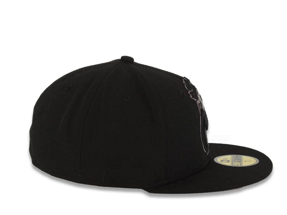 Morelia Monarcas New Era Liga de Expanision MX 59FIFTY 5950 Fitted Cap Hat Black Crown/Visor Dark Gray/Black Logo