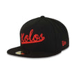 Xolos de Tijuana Liga MX New Era 59FIFTY 5950 Fitted Cap Hat Red Crown/Visor Red/White Text Logo